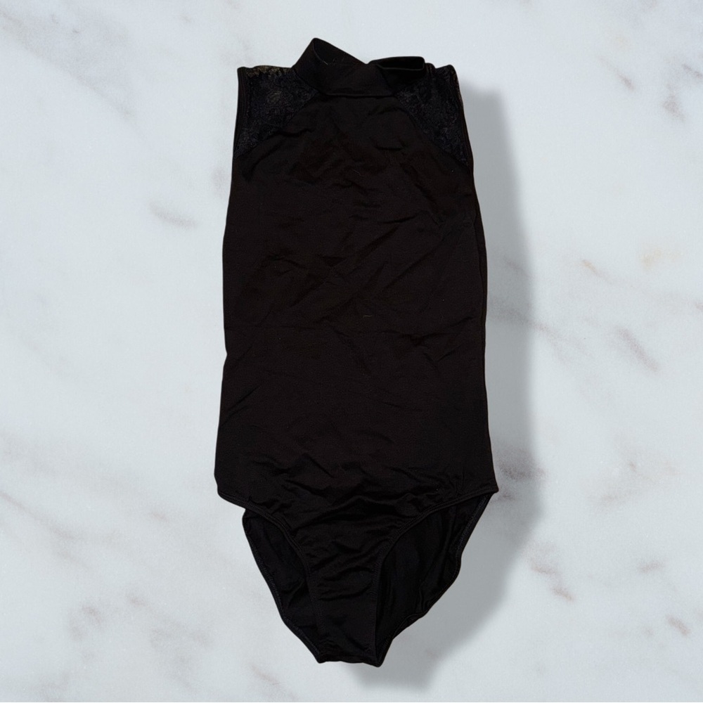 Black & Lace Kids Dance Leotard